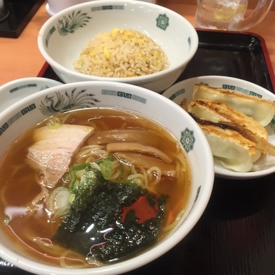 「ラ・餃・チャ セット（￥550）」@日高屋 京急蒲田駅前店の写真