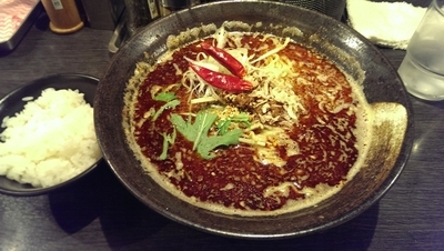 「烈火坦々麺（激辛）、大盛」@香気 四川麺条 祖師ヶ谷大蔵店の写真
