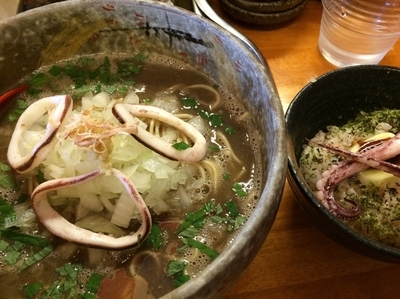 「イカ煮干しラーメン」@豚骨らーめん れんの写真