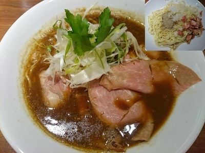 「超濃厚 烏賊煮干中華そば＋チャーシュウ＋替え玉＝￥1150」@麺屋 ねむ瑠の写真