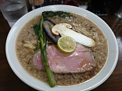 「【限定】秋の恵みの中華そば(大)」@麺屋庄太 津久井浜店の写真