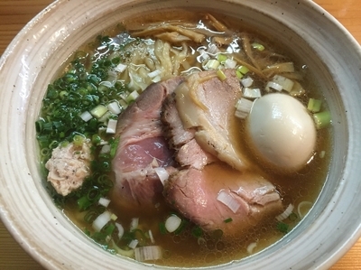 「鴨そば¥780＋特製トッピング¥250」@はりけんラーメン 南店の写真