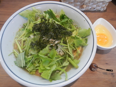 「[限定]舞茸とセリの白湯煮干醤油SOBA」@麺家 Shumen Doushiの写真