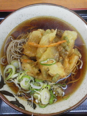 「かき揚げそば\290」@亀島の写真