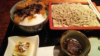 「みそかつ丼セット 1000円」@蕎麦 創作和食 游禅庵の写真