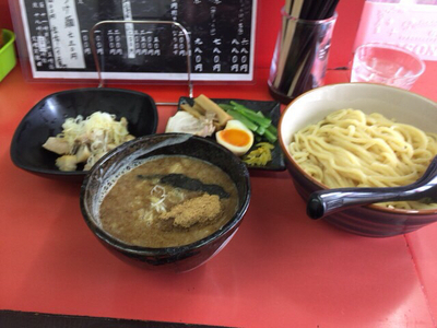 「つけ麺+ほぐし豚」@ぬ〜どる専門店 バカみたいに愛してたの写真