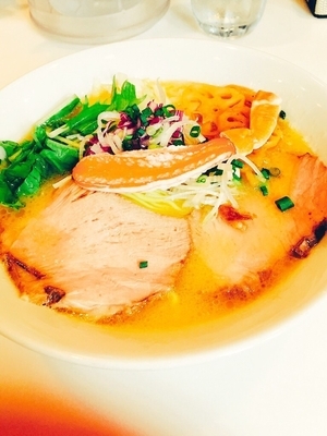 「（1周年限定）エビ・カニ合戦¥850＋〆のカニ飯¥200」@麺や 彩～iro～の写真