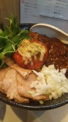 「【限定】阿波牛の牛油そば＋大盛り＋限定専用ご飯」@麺屋 扇 SENの写真