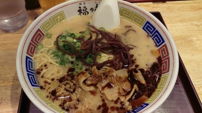 「黒マー油ラーメン」@豚骨らーめん 福の軒 秋葉原店の写真