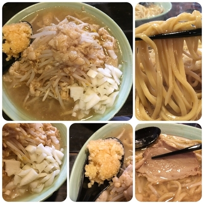 「小ラーメン¥650(ニンニクマシマシ野菜多めアブラマシ」@ラーメンだるま 小倉店の写真