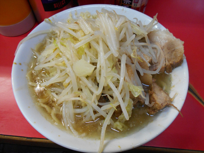「ぶたラーメン(700円)」@ラーメン二郎 三田本店の写真