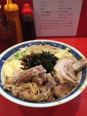 「たれそば大＋ほぐし豚 980円」@ジャンプの写真