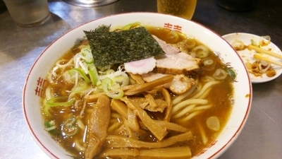 「ラーメン（小）+麦酒」@滝野川大勝軒の写真