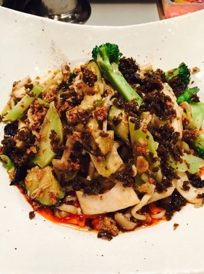 「（限定）秋茄子ときのこの汁無し担々麺¥800＋ライス¥100」@中華蕎麦 瑞山（ZUIZAN）の写真