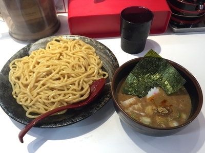 「魚豚濃恋つけ麺（あつもり、辛味入り）810円」@蒙古タンメン中本 草加店の写真