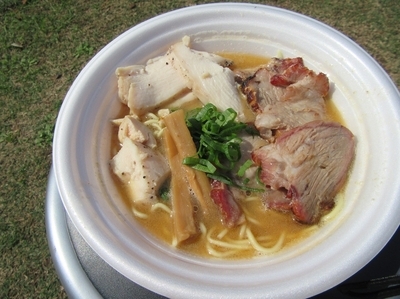「活龍×龍介コラボ　濃厚伊勢海老鶏そば（７５０円）」@つくばラーメンフェスタ2015の写真