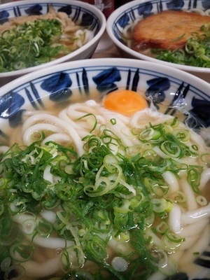 「月見うどん」@弥太郎うどんの写真