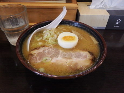 「半らーめん（味噌）」@三代目 月見軒 北郷本店の写真