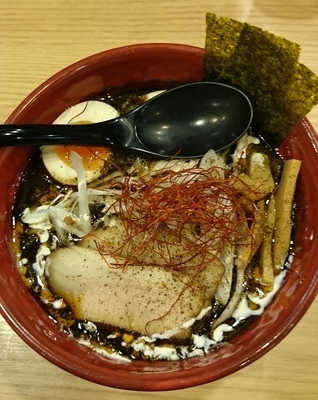 「黒味噌・味玉」@初代けいすけ イーアスつくば店の写真