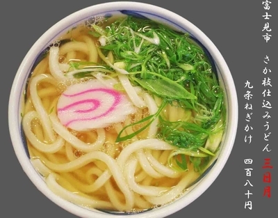 「九条ねぎかけうどん　並480円」@三日月の写真