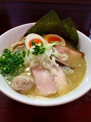 「特製濃厚鶏塩そば」@麺屋 くまがいの写真