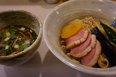 「端麗つけそば＋チャーシュー炊き込みご飯」@麺処 きなりの写真