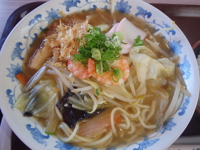 「海鮮ちゃんぽん＋ご飯セット(750円)」@どーや食堂の写真