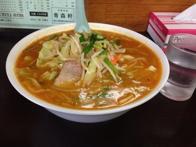 「味噌ラーメン（大盛り）600円＋100円」@青森軒の写真