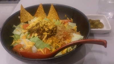 「【ワンコインキャンペーン価格】まぜそば メヒコ(追い飯付き)」@BOMBA家 藤沢駅南口店の写真