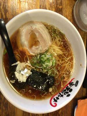 「九十九里 煮干しラーメン醤油（中盛り）650円」@らーめん 福たけ 市原店の写真