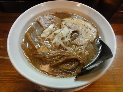 「煮干しラーメン（中太ちぢれ麺）」@天狗庵の写真