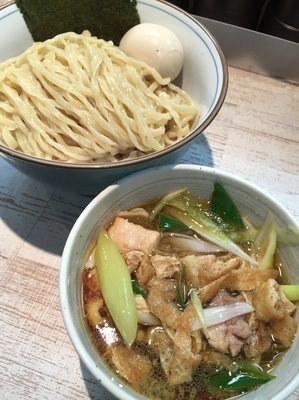 「＜Twitter限定＞天草大王の鶏汁つけめん￥900」@中華そば 四つ葉の写真