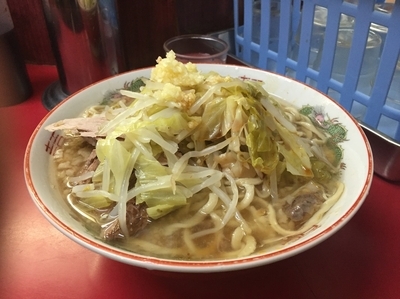 「大ラーメン豚入ニンニク野菜カラメ」@ラーメン二郎 目黒店の写真