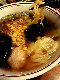 「丸満ラーメン（醤油）セット¥1150」@餃子の丸満の写真