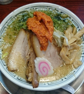 「からし味噌らーめん」@ちゃーしゅうや武蔵 モラージュ菖蒲店の写真