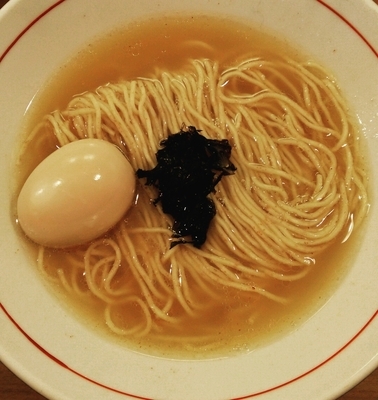 「浅利のかけそば 700円 VIPカードで味玉」@鯛塩そば 灯花 本店の写真