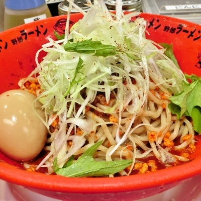 「汁無担々麺(冷もり)880円」@野郎ラーメン 高田馬場店の写真