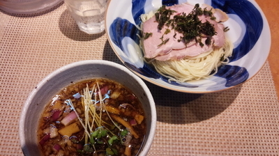 「醤油（並）＋つけそば」@柴崎亭の写真