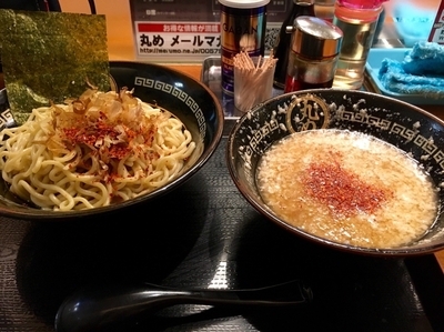 「つけ麺 並盛230g 温盛 ¥800」@丸め 田無ファミリーランド店の写真