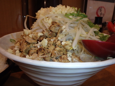 「杉二郎(中)(780円)、野菜増し(+50円)ニンニク増し」@階杉 ゆめタウン大竹店の写真