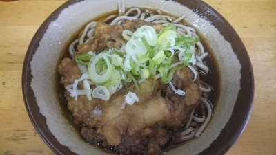 「いかげそ天そば（３９０円）」@六文そば 浜松町1丁目店の写真