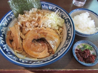 「エビ辛し汁なし＋大盛＋半飯（７３０＋５０＋１００＝８８０円）」@中華そば・つけそば 浜屋の写真