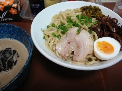 「ひかりブラックII  ド豚骨！マー油つけ麺（祝日限定）」@ラーメン ひかりの写真