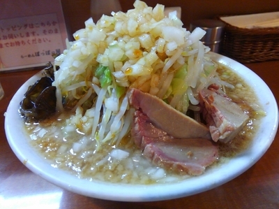 「らーめん（野菜・玉ねぎ・味濃いめ）【720円】」@らーめん ぽっぽっ屋 水道橋店の写真