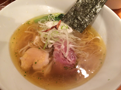 「塩そば（平打ち麺）」@饗 くろ㐂の写真