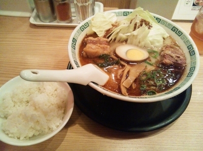 「太肉麺（980円）+半ライス（100円）」@桂花ラーメン 池袋サンシャイン60通り店の写真