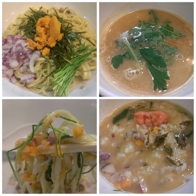 「[水曜限定]松茸油和えウニボシつけ麺 明太ご飯付き」@ラーメン愉悦処 似星の写真