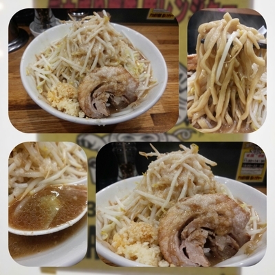 「ラーメン（並・ヤサイちょいマシ・ニンニク・アブラ）」@デカ盛り戦隊 豚レンジャーの写真