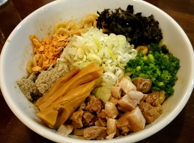 「活龍まぜそば 500円（通常780円）」@つけめん・らーめん活龍 水戸米沢店の写真