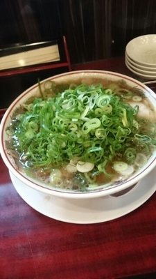 「ラーメン（ネギ多め）」@本家第一旭 たかばし本店の写真